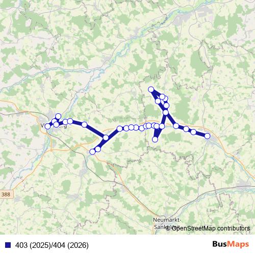 403 (2025)/404 (2026) bus Line Map