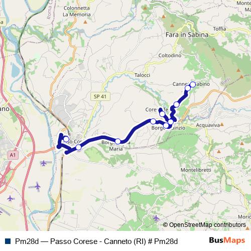 Pm28d bus Line Map