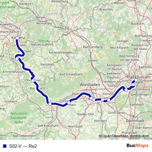 S02-V rail Line Map