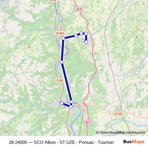 26-24005 bus Line Map