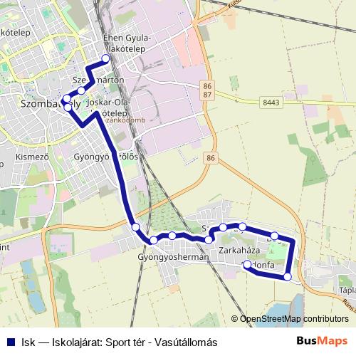 Isk bus Line Map
