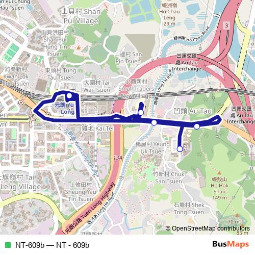 NT-609b bus Line Map