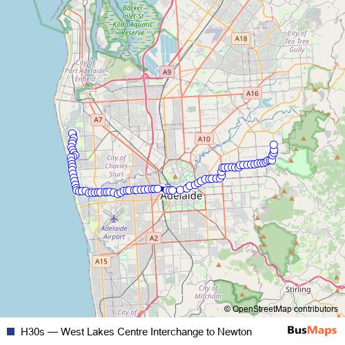 H30s bus Line Map