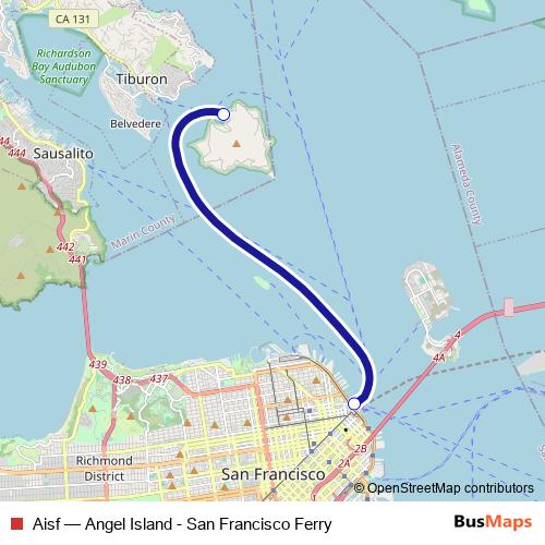 Aisf ferry Line Map