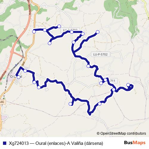 Xg724013 bus Line Map