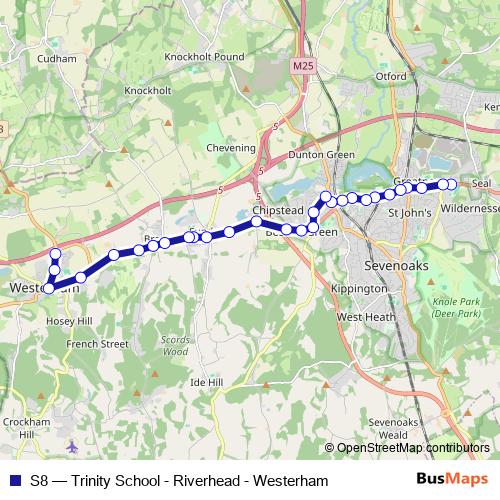 S8 bus Line Map