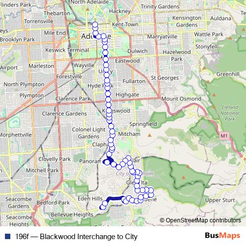 196f bus Line Map