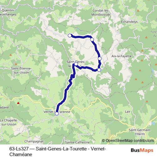 63-Ls327 bus Line Map