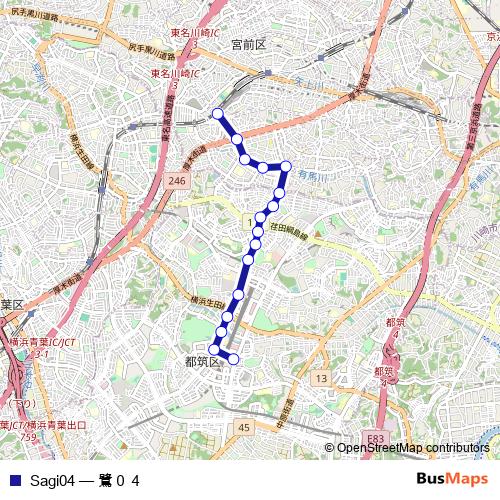 Sagi04 bus Line Map