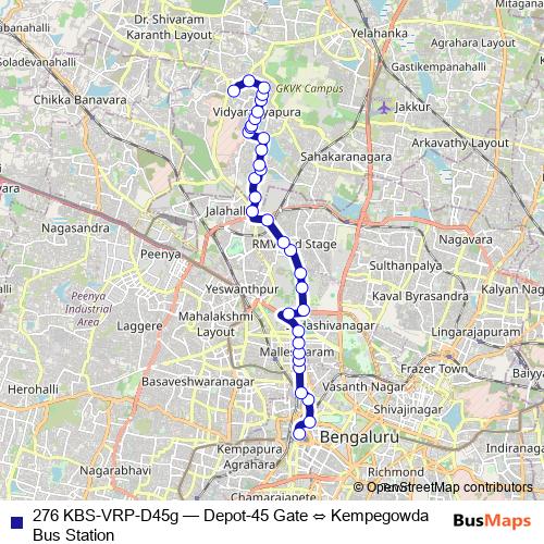 276 KBS-VRP-D45g bus Line Map