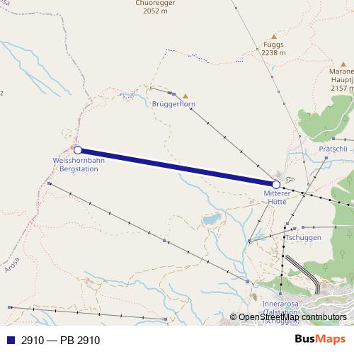 2910 cable-car Line Map