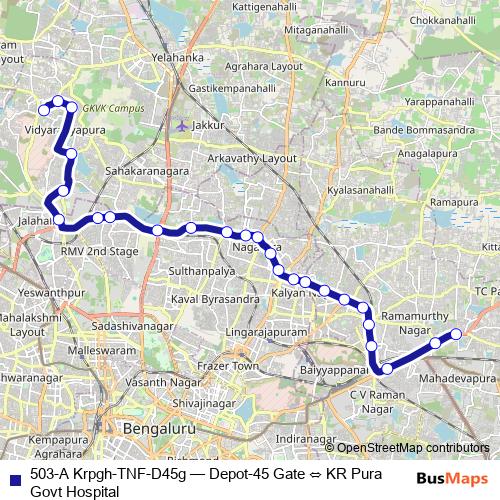 503-A Krpgh-TNF-D45g bus Line Map