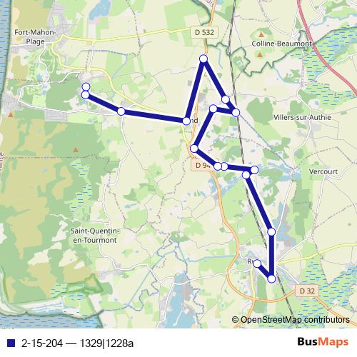 2-15-204 bus Line Map