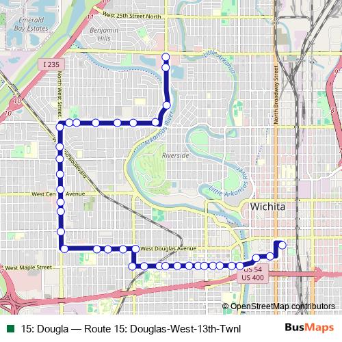 15: Dougla bus Line Map