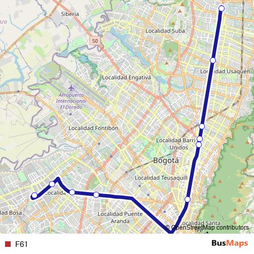 F61 bus Line Map