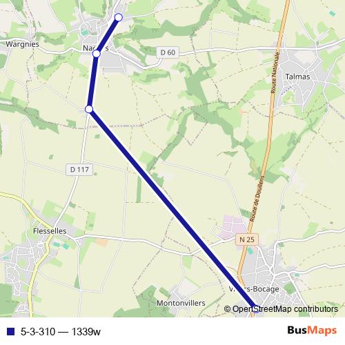 5-3-310 bus Line Map