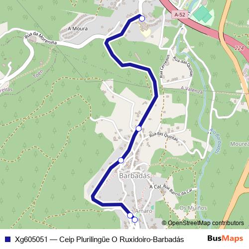 Xg605051 bus Line Map