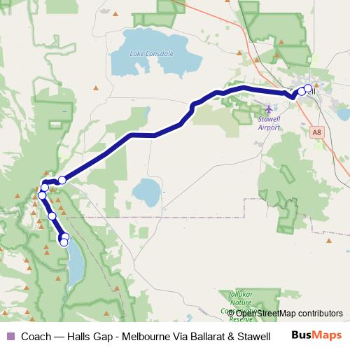 Coach bus Line Map