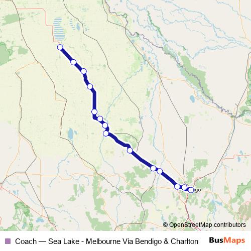 Coach bus Line Map