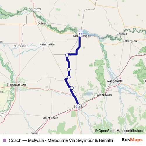 Coach bus Line Map