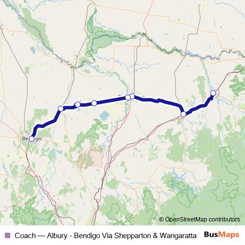 Coach bus Line Map