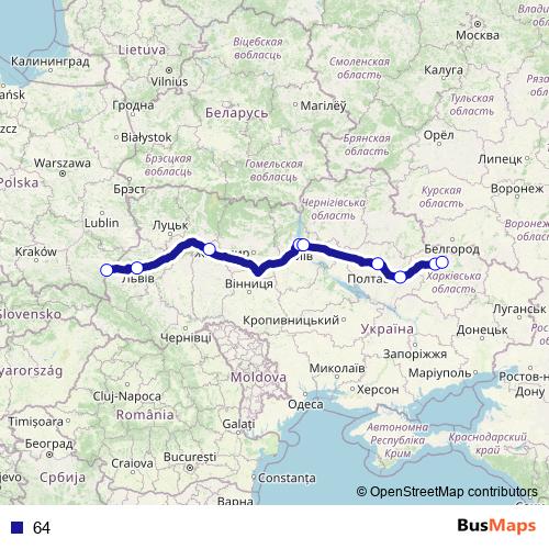 64 rail Line Map