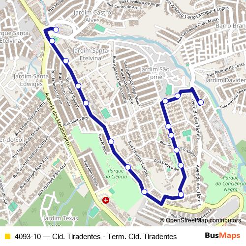 4093-10 bus Line Map