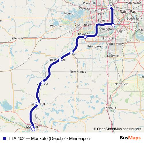 LTA 402 bus Line Map