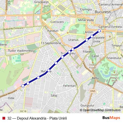 32 tram Line Map