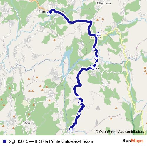 Xg835015 bus Line Map