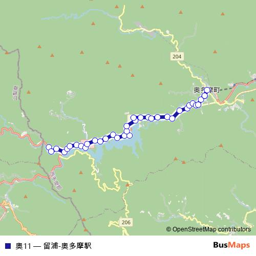 奥11 bus Line Map