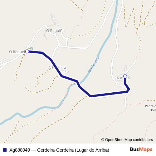 Xg888049 bus Line Map