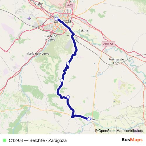 C12-03 bus Line Map