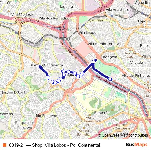 8319-21 bus Line Map