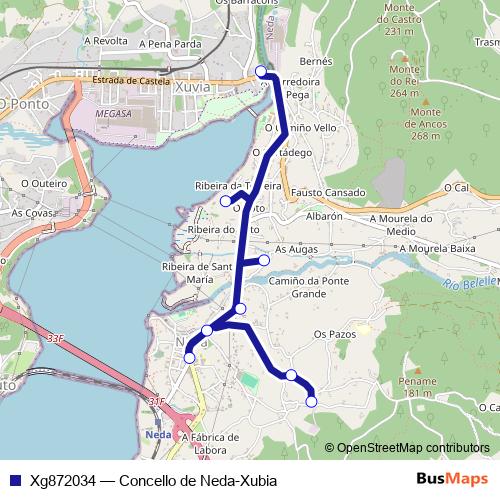 Xg872034 bus Line Map