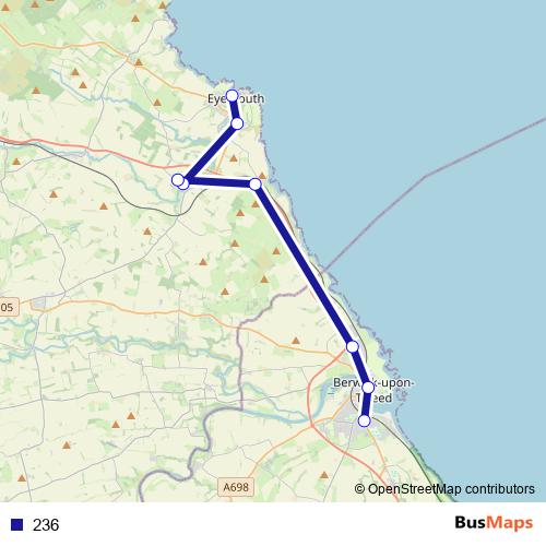 236 bus Line Map