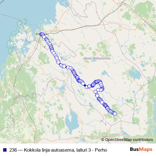 236 bus Line Map
