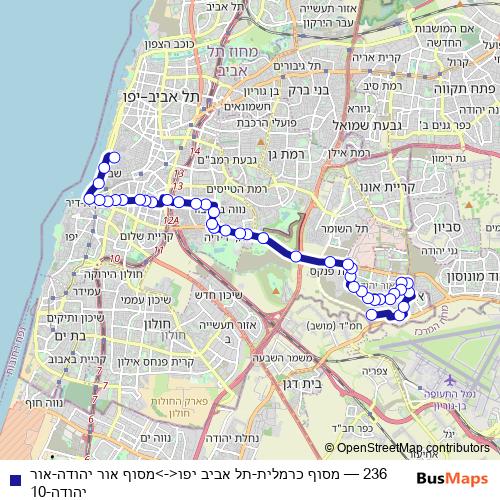 236 bus Line Map