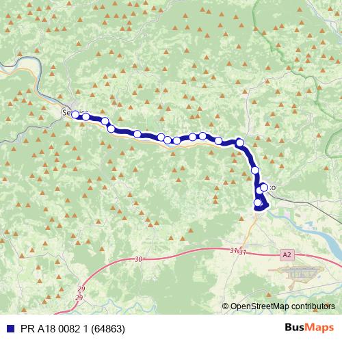 PR A18 0082 1 (64863) bus Line Map