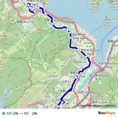 NT-28k bus Line Map