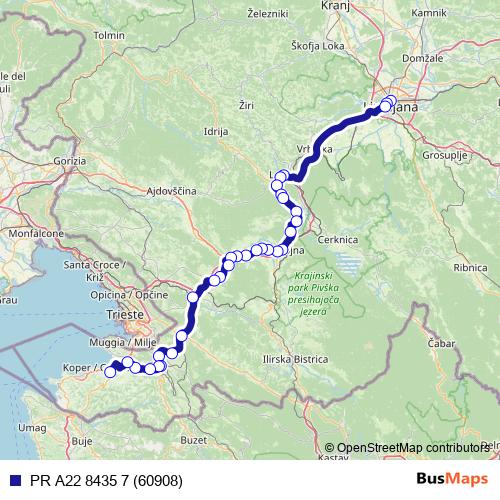 PR A22 8435 7 (60908) bus Line Map
