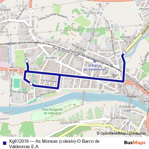 Xg612018 bus Line Map