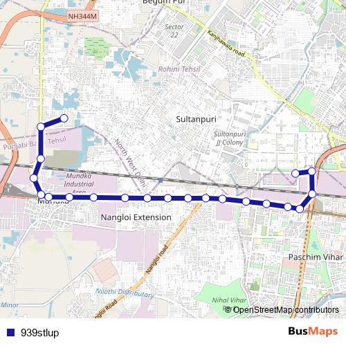 939stlup bus Line Map