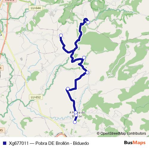 Xg677011 bus Line Map
