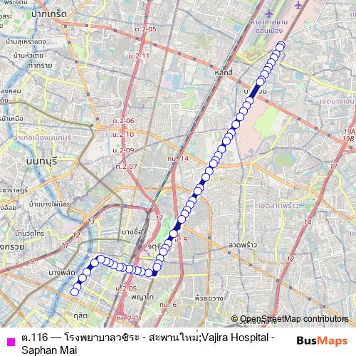 ต.116 bus Line Map