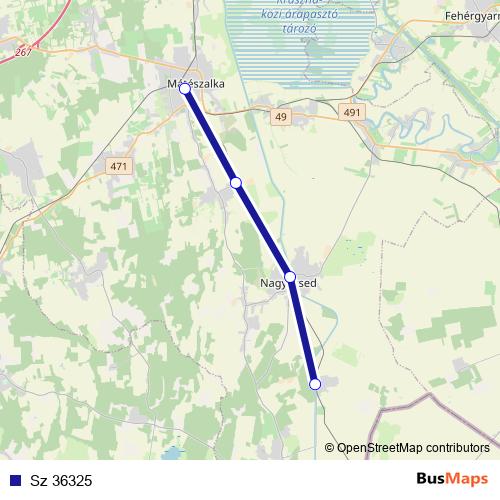 Sz 36325 rail Line Map