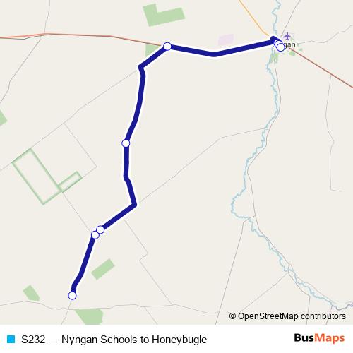 S232 bus Line Map