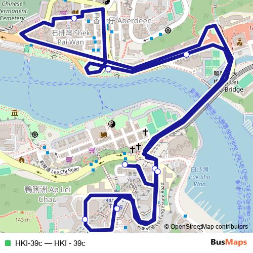 HKI-39c bus Line Map