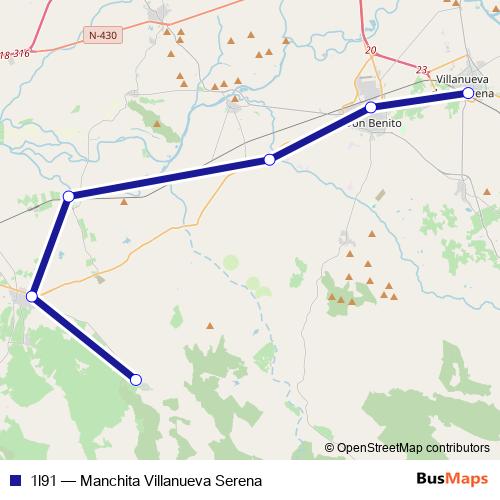 1l91 bus Line Map