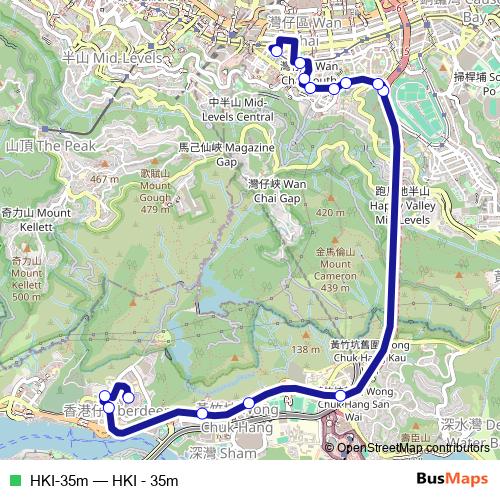 HKI-35m bus Line Map